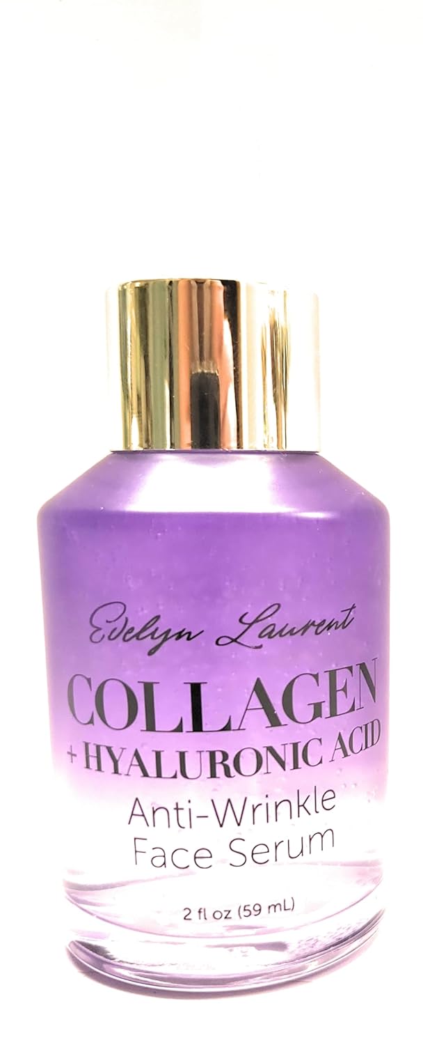Evelyn Laurent Collagen + Hyaluronic Acid Anti-Wrinkle Face Serum, 2 Fl Oz