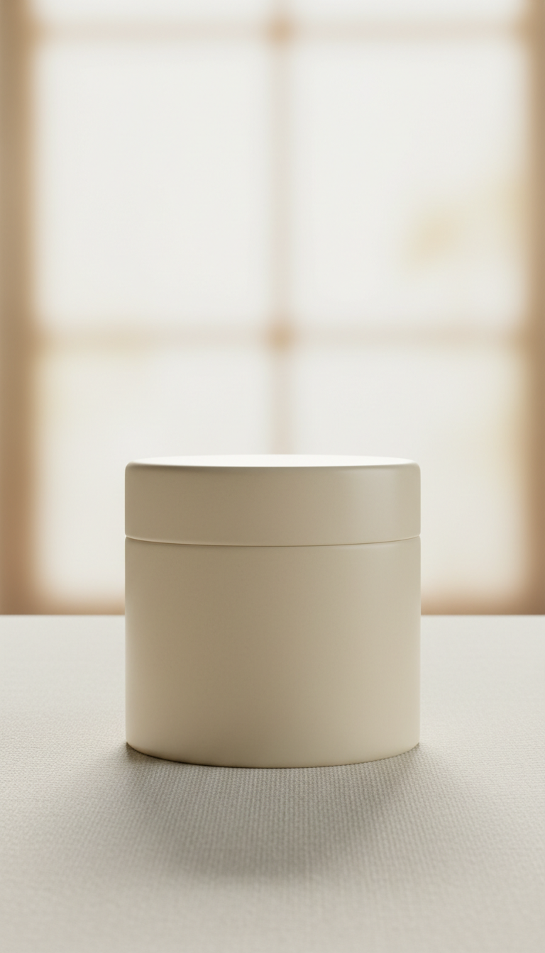 Cream Linen hand salve tin