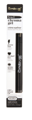 The Creme Shop 3-in-1 Chrome gel Eyeliner Obsidian BLACK
