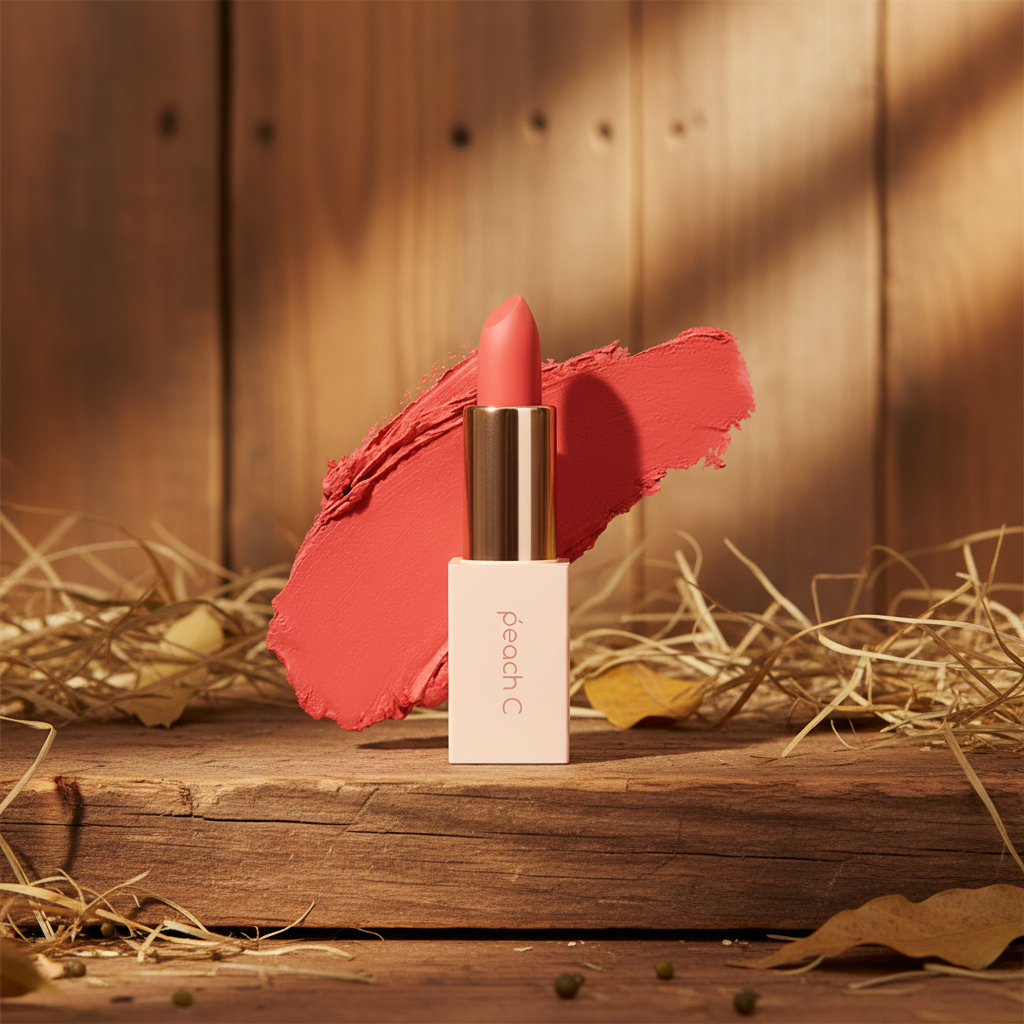 Peach C Easy Matte Lipstick 04 Tangerine Red