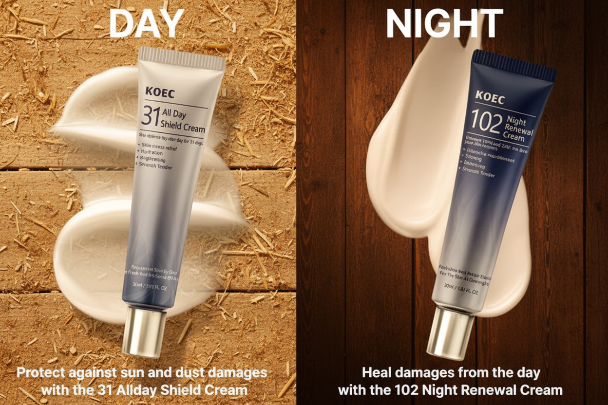 KOEC 31 All Day Shield Cream & 102 Night Renewal Cream