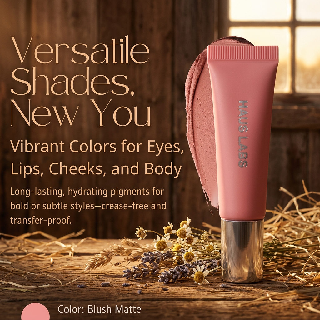 HAUS LABS BY LADY GAGA Hy-Power Eye, Cheek & Lip Pigment Paint Blush Matte