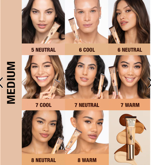 Charlotte Tilbury  Beautiful Skin Medium Coverage Liquid Foundation with Hyaluronic Acid 5 NEUTRAL