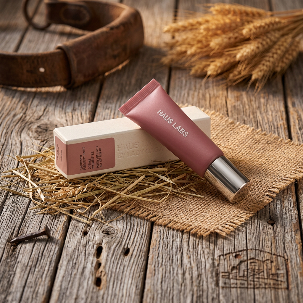 HAUS LABS BY LADY GAGA Hy-Power Eye, Cheek & Lip Pigment Paint ROSE GOLD SHIMMER