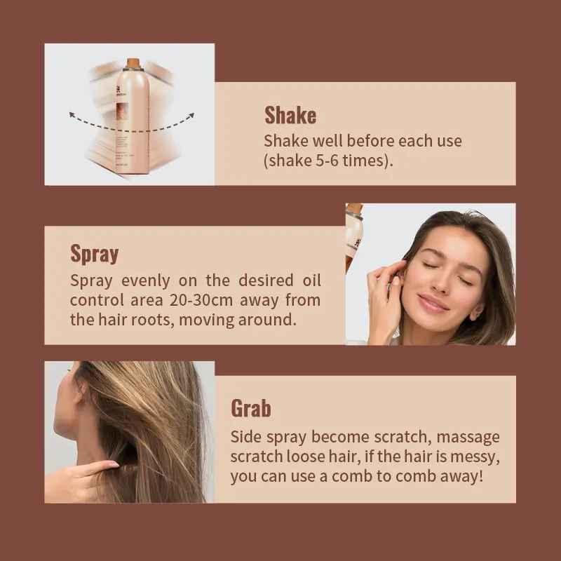 Glow Anniversary Clearness Leave-On Fluffy Dry Hair Spray with brush